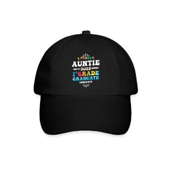 Stolze Tante einer 1. Klasse von 2023 - Baseballkappe - Schwarz/Schwarz - Vorne
