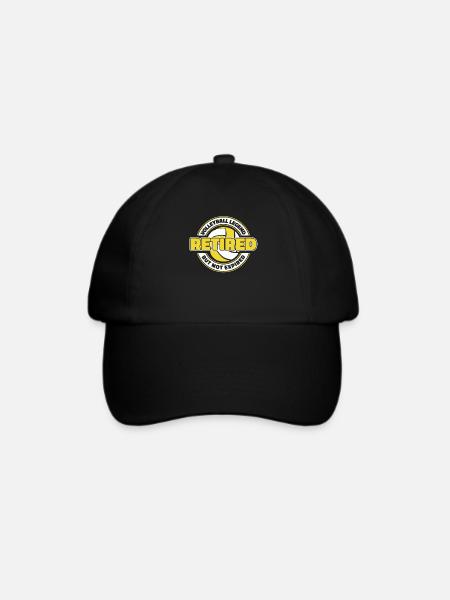 Volleyball Volleyballer Im Ruhestand - Baseballkappe - Schwarz/Schwarz