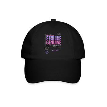 Genuine Streetwear - Baseballkappe - Schwarz/Schwarz - Vorne