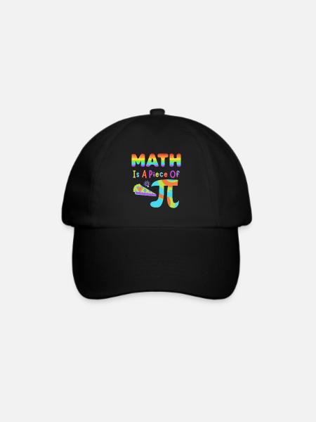 Pi Day 2023 Mathe ist ein Stück Pi Regenbogenbuchstaben - Baseballkappe - Schwarz/Schwarz