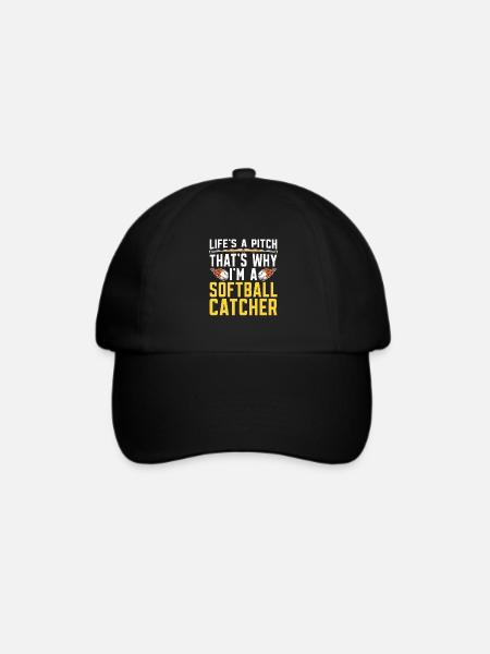 Softball Fänger - Baseballkappe - Schwarz/Schwarz