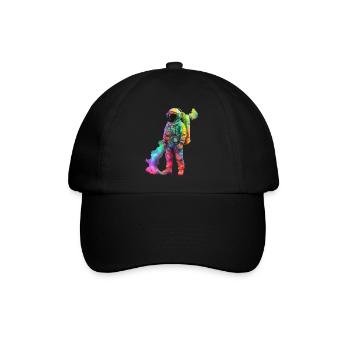 SPEZIELLER ASTRONAUT - Baseballkappe - Schwarz/Schwarz - Vorne