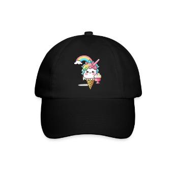 Einhorn der Sonne - Strahlen Sie wie die Sonne - Baseballkappe - Schwarz/Schwarz - Vorne