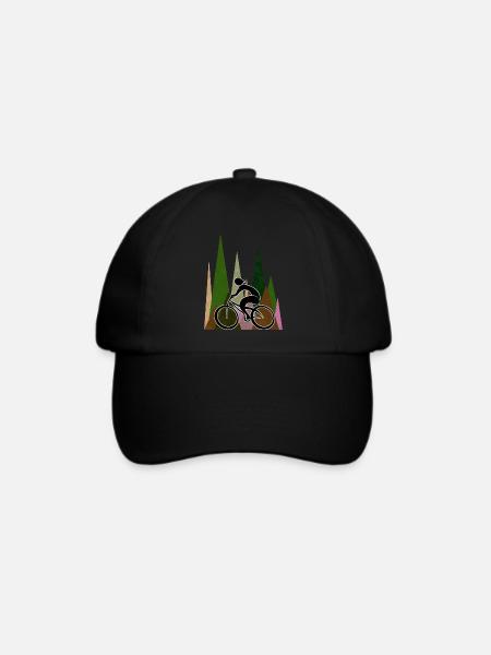 Radfahrer - Baseballkappe - Schwarz/Schwarz