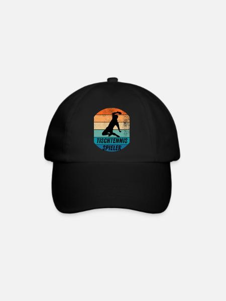 Tischtennisspieler - Baseballkappe - Schwarz/Schwarz