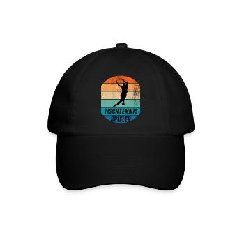 Tischtennisspieler - Baseballkappe - Schwarz/Schwarz - Vorne