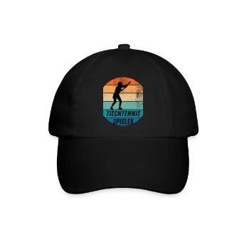 Tischtennisspieler - Baseballkappe - Schwarz/Schwarz - Vorne