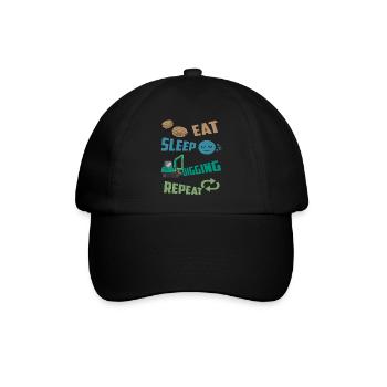 Baggerfahrer - Baseballkappe - Schwarz/Schwarz - Vorne