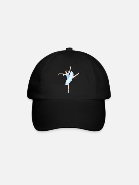Ballerina Mädchen 3 - Baseballkappe - Schwarz/Schwarz