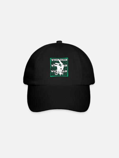 Wrestling Wrestler Rollstuhl - Baseballkappe - Schwarz/Schwarz