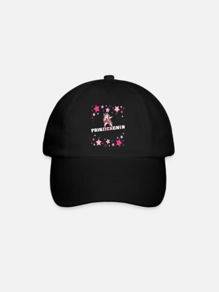 Prinzessin Prinzickchen Einhorn - Baseballkappe - Schwarz/Schwarz