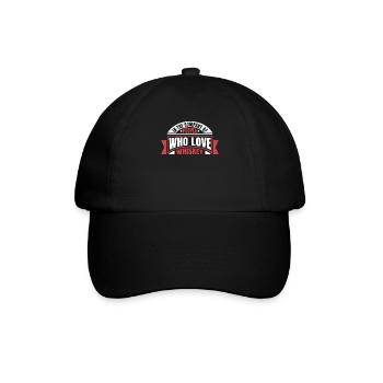 Whisky Whiskey Liebe - Baseballkappe - Schwarz/Schwarz - Vorne