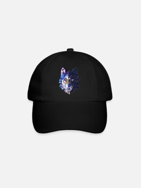 Wolf - Baseballkappe - Schwarz/Schwarz