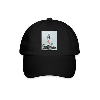 Zerstörung - Baseballkappe - Schwarz/Schwarz - Vorne