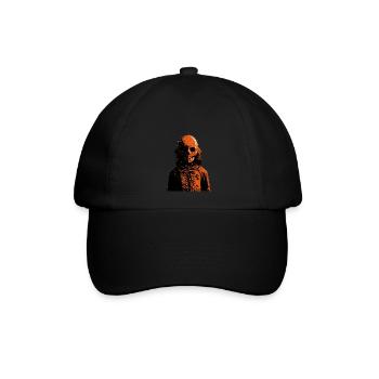 Sleleton Kopf Monster - Baseballkappe - Schwarz/Schwarz - Vorne