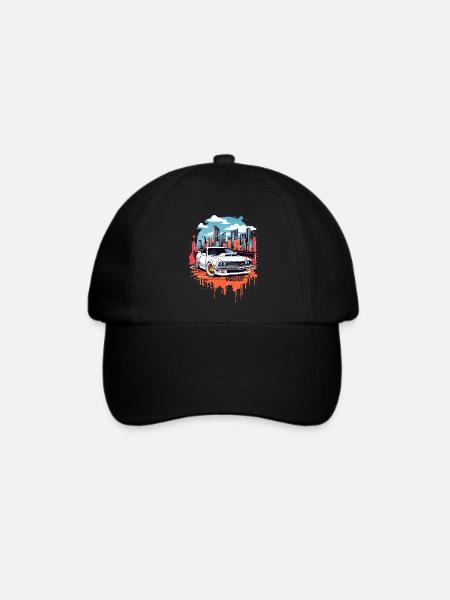 Tuning Auto, Motorsport - Baseballkappe - Schwarz/Schwarz