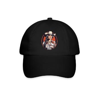 Western Girl - Baseballkappe - Schwarz/Schwarz - Vorne