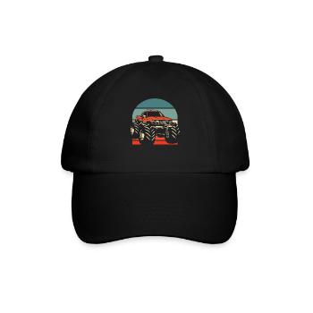 Monster Truck - Baseballkappe - Schwarz/Schwarz - Vorne