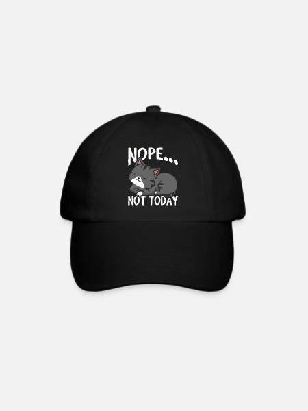 Nein, Nicht Heute - Baseballkappe - Schwarz/Schwarz