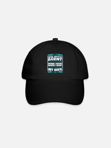 Immobilienmakler - Baseballkappe - Schwarz/Schwarz