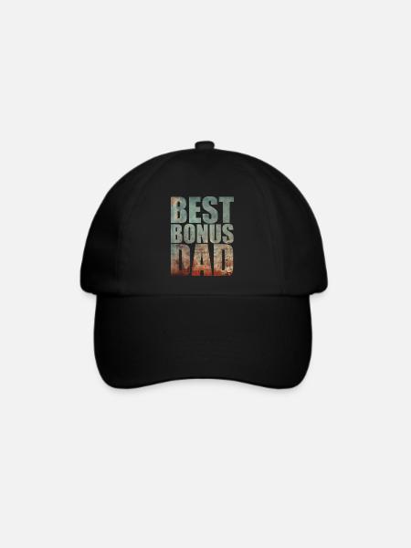 Best Bonus Dad - Baseballkappe - Schwarz/Schwarz