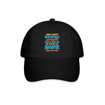 Schwarzer Humor - Baseballkappe - Schwarz/Schwarz - Vorne