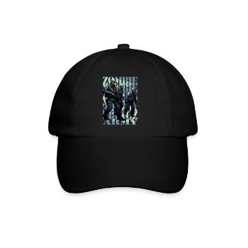 Zombie Armee - Baseballkappe - Schwarz/Schwarz - Vorne