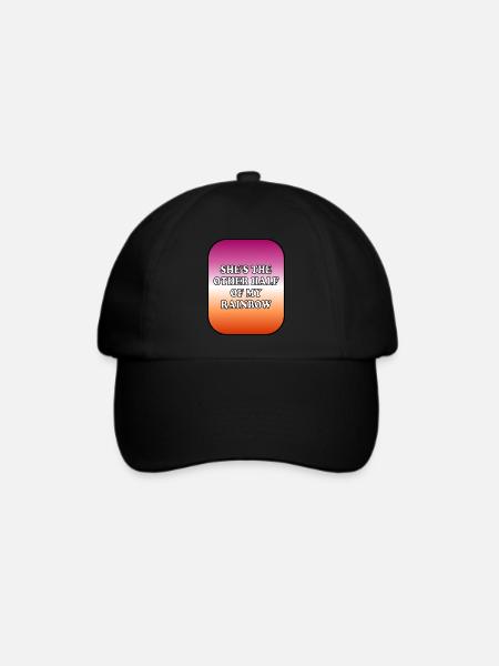 Lesbisches Paar - Baseballkappe - Schwarz/Schwarz