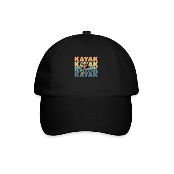 Kajaker - Baseballkappe - Schwarz/Schwarz - Vorne