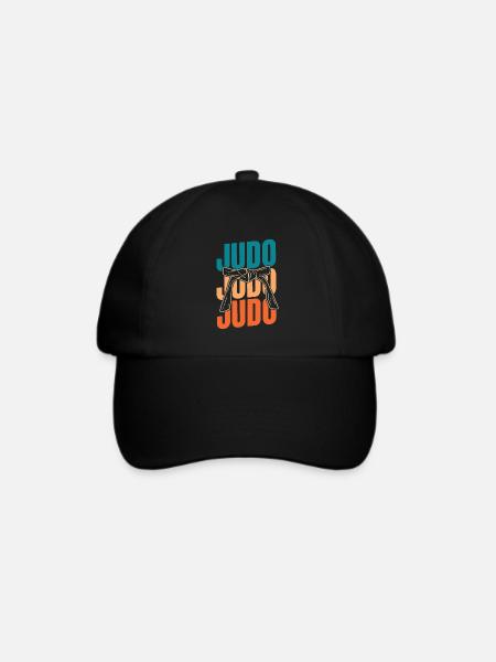 Judoka - Baseballkappe - Schwarz/Schwarz