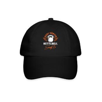 Kettlebell - Baseballkappe - Schwarz/Schwarz - Vorne