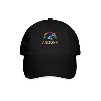 Arizona State Sedona Phoenix Grand Canyon AZ - Baseballkappe - Schwarz/Schwarz - Vorne