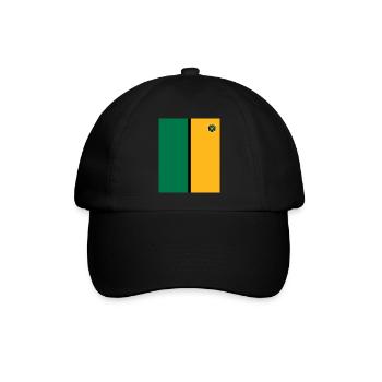 Jamaica Jamaika Rasta Raggea Rastafari Flagge - Baseballkappe - Schwarz/Schwarz - Vorne