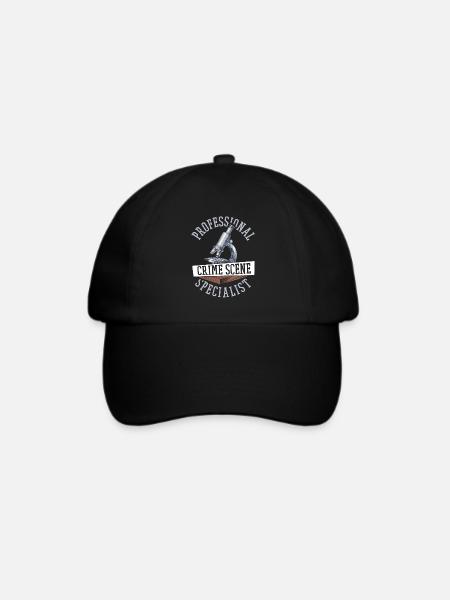 Forensik Forensiker - Baseballkappe - Schwarz/Schwarz