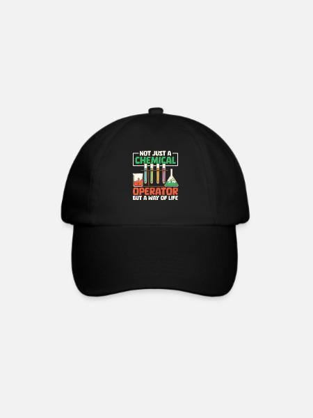 Chemiebetreiber - Baseballkappe - Schwarz/Schwarz
