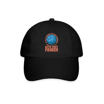 Handball Handballer - Baseballkappe - Schwarz/Schwarz - Vorne