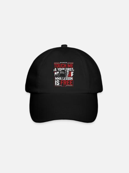 Für echte Kampfsportler - Baseballkappe - Schwarz/Schwarz