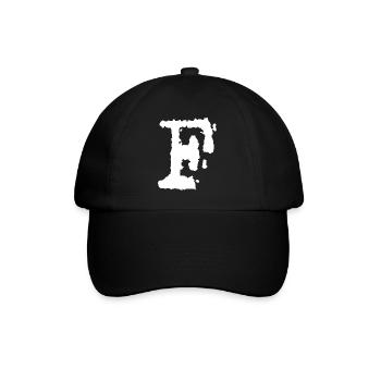 F - Baseballkappe - Schwarz/Schwarz - Vorne