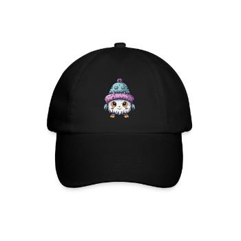 Winter Eskimo Baby Winterlich - Baseballkappe - Schwarz/Schwarz - Vorne