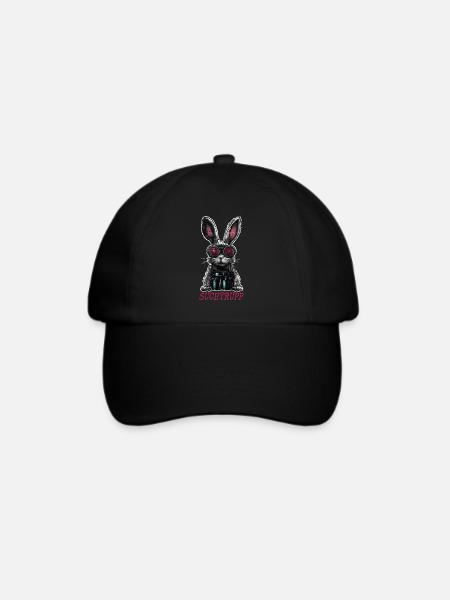 Ostern Suchtrupp Cooler Osterhase - Baseballkappe - Schwarz/Schwarz