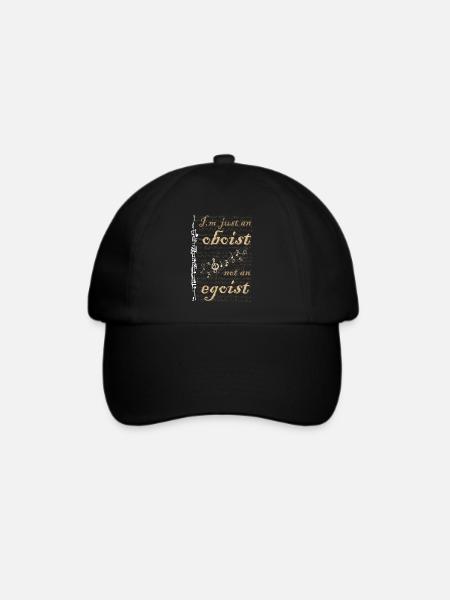 Ich bin nur ein Oboist, kein Egoist - Oboenspieler - Baseballkappe - Schwarz/Schwarz
