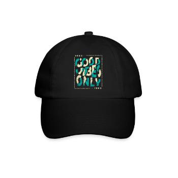 1963 Geburtstag 1963 Jahrgang 1963 Geschenk 1963 - Baseballkappe - Schwarz/Schwarz - Vorne
