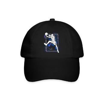 Basketballer - Basketball - Basketballspieler - Baseballkappe - Schwarz/Schwarz - Vorne