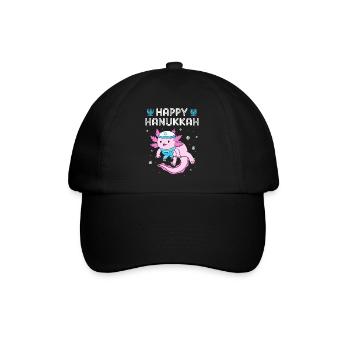 Hanukah Chanukkah Hanukkah - Baseballkappe - Schwarz/Schwarz - Vorne
