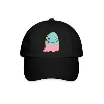 Geist doodle gradient - Baseballkappe - Schwarz/Schwarz - Vorne
