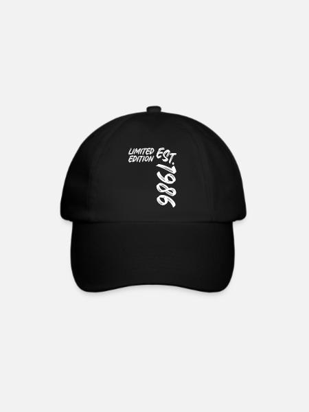 Limited Edition Est. 1986 - Baseballkappe - Schwarz/Schwarz