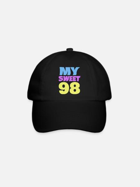98 - Baseballkappe - Schwarz/Schwarz