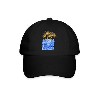 Geschenk für Djerba - Baseballkappe - Schwarz/Schwarz - Vorne