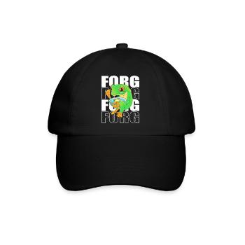 Frosch Laubfrosch - Baseballkappe - Schwarz/Schwarz - Vorne