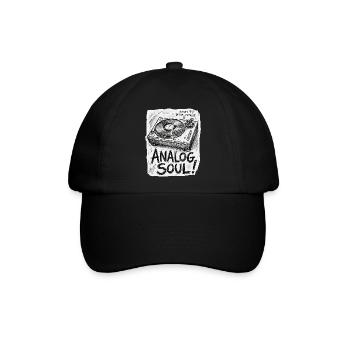 Analog Soul - Baseballkappe - Schwarz/Schwarz - Vorne